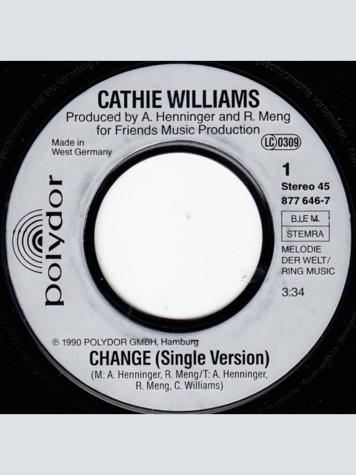 Vinyl / Cathie Williams - Change
