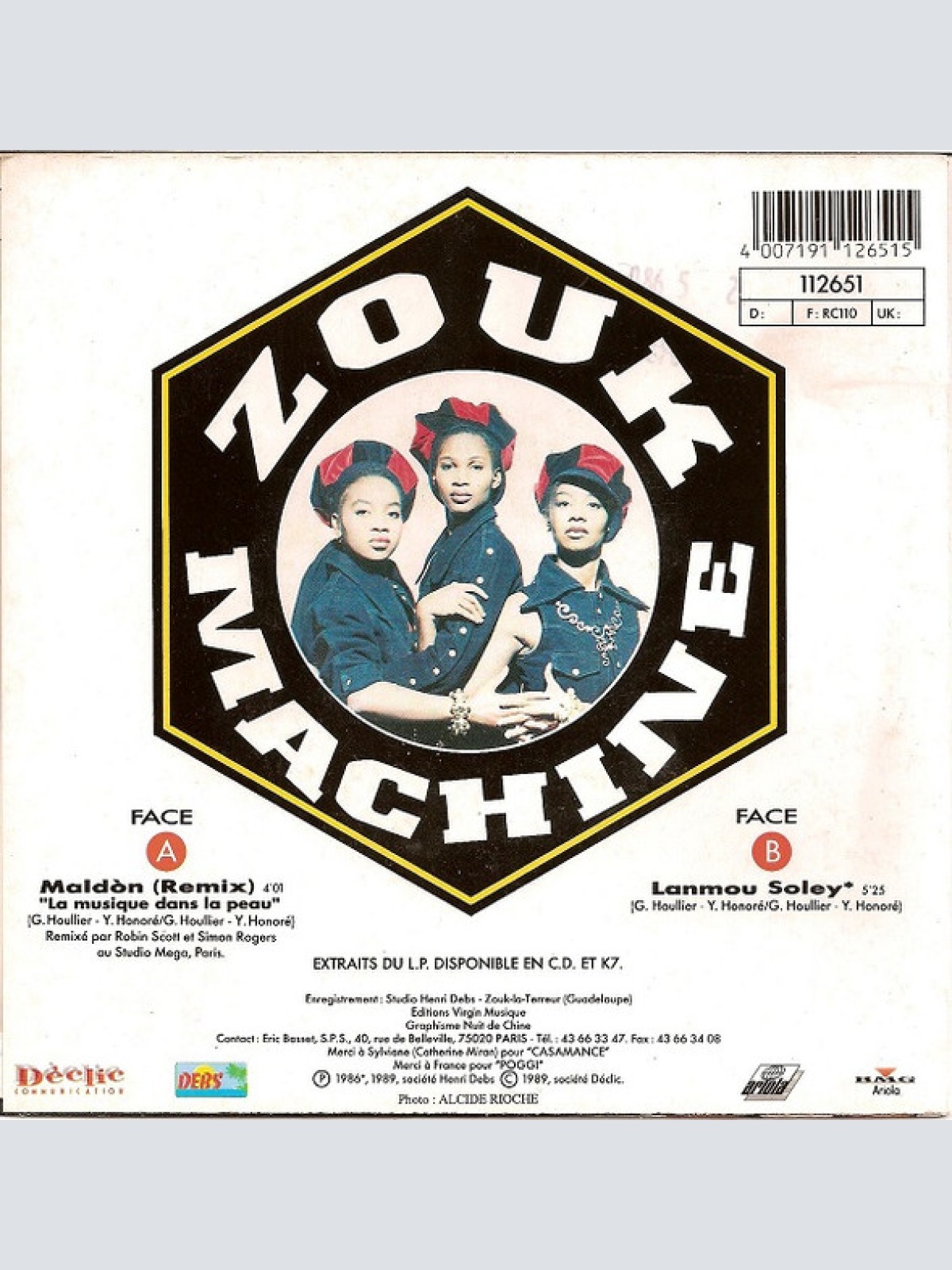 Vinyl / Zouk Machine - Maldòn (La Musique Dans La Peau)