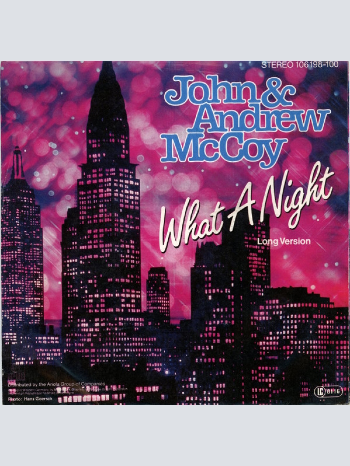 Vinyl / John & Andrew McCoy - What A Night