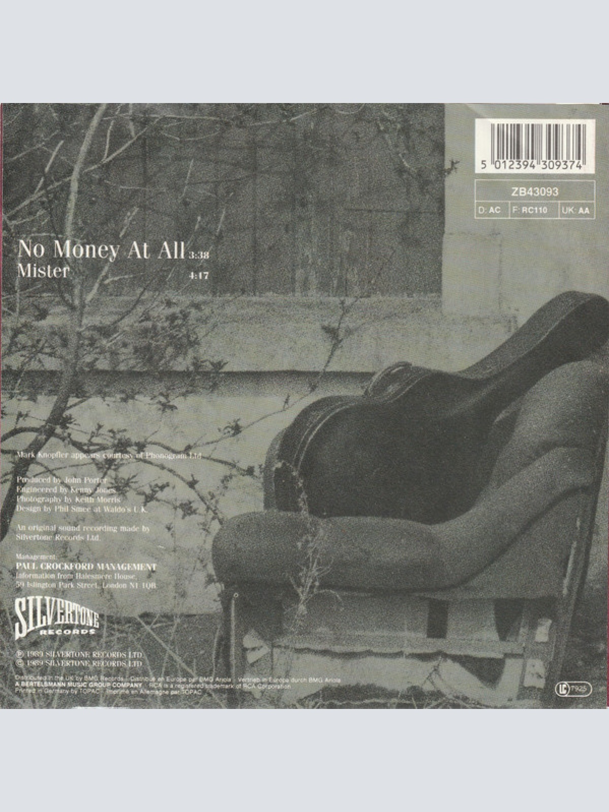 Vinyl / Brendan Croker And The 5 O'Clock Shadows - No Money At All