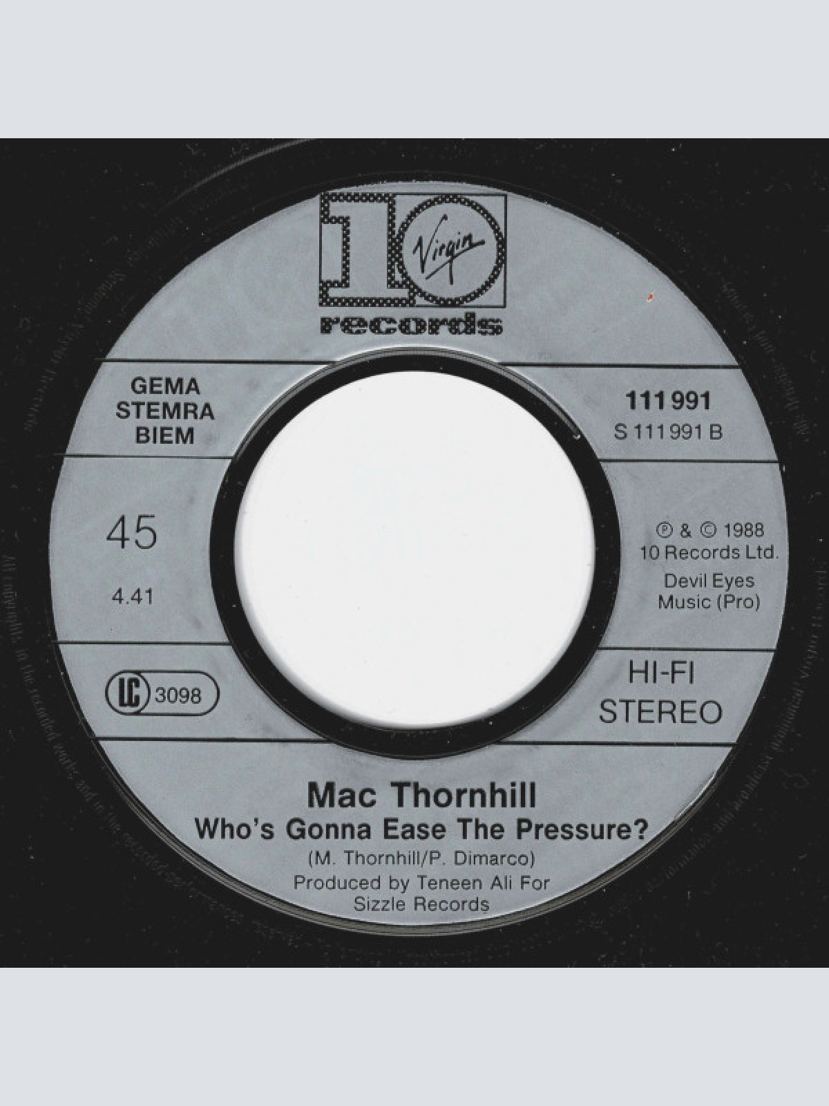 Vinyl / Mac Thornhill - It's A Cruel World