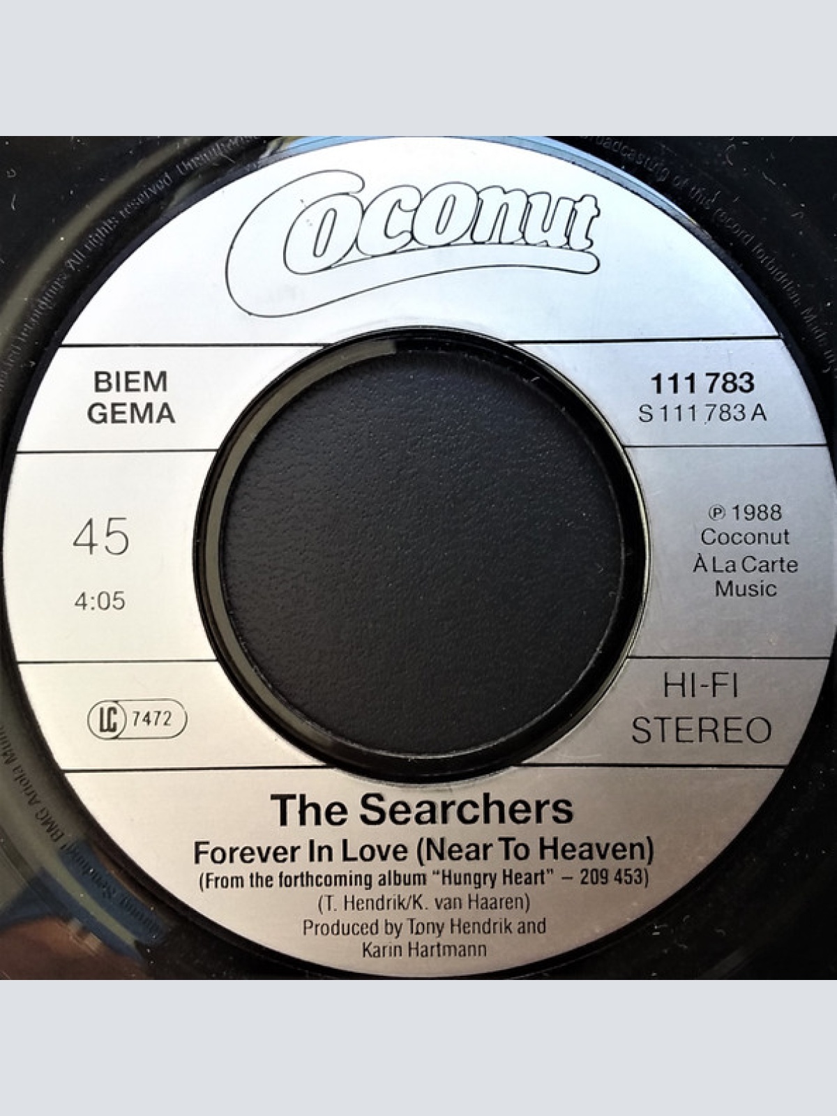 Vinyl / The Searchers - Forever In Love (Near To Heaven)