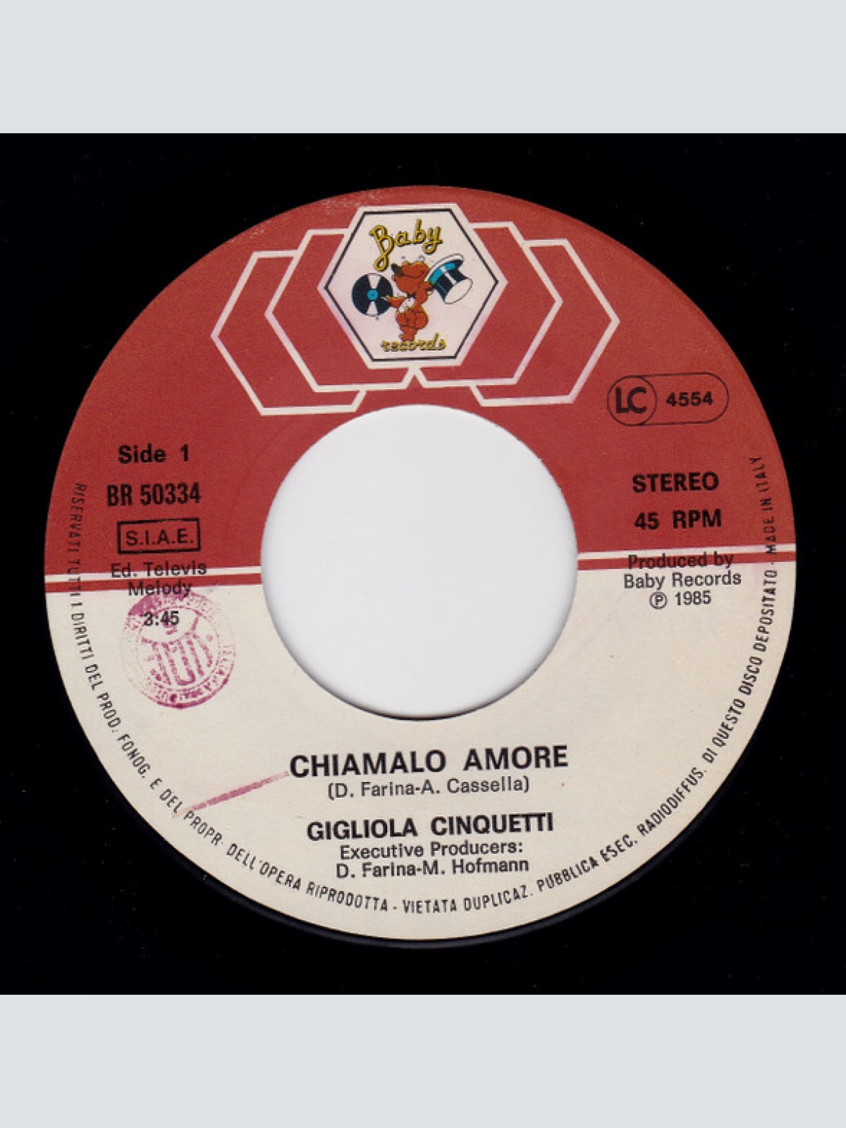 Vinyl / Gigliola Cinquetti - Chiamalo Amore