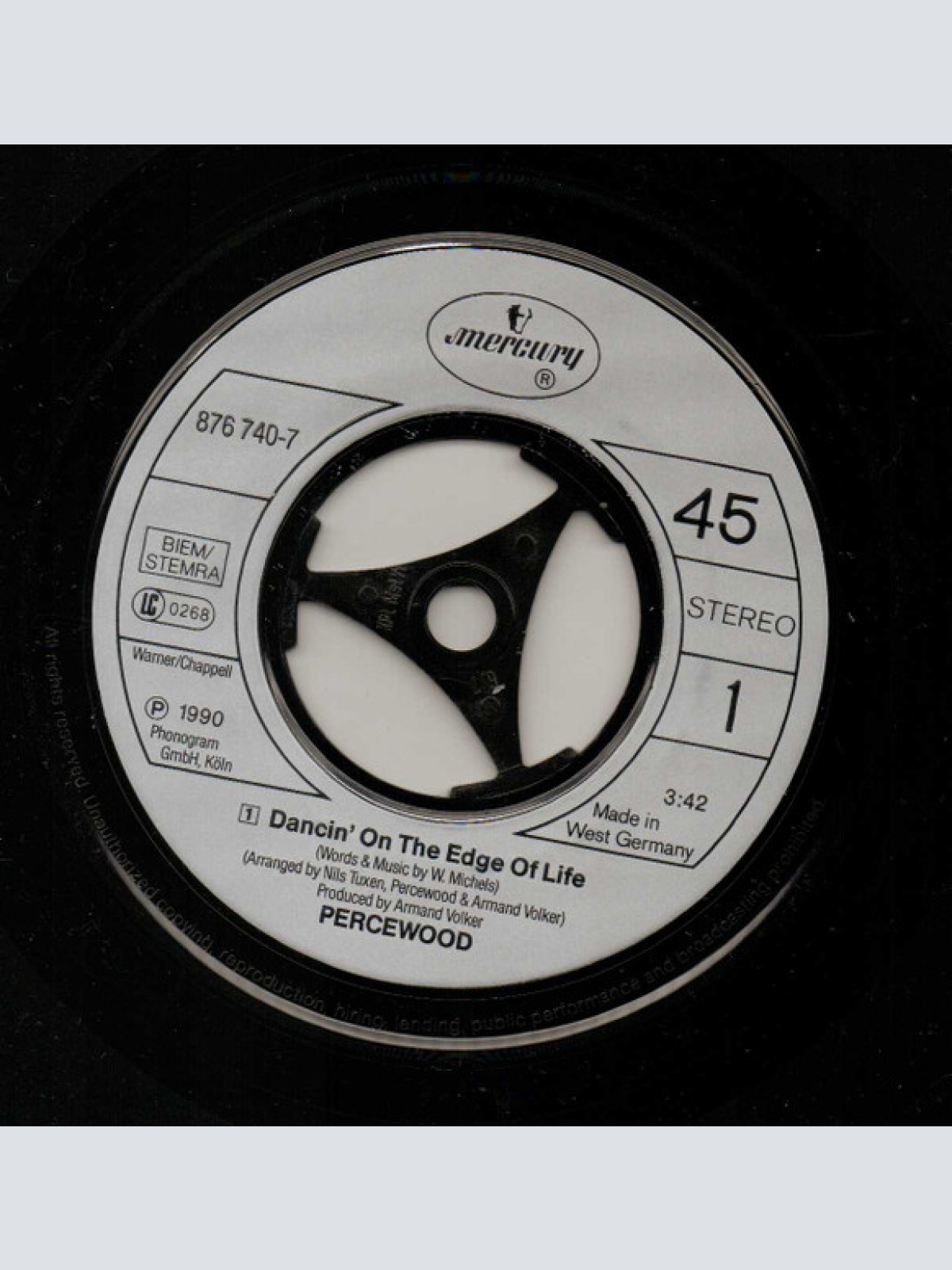 Vinyl / Percewood* - Dancin' On The Edge Of Life