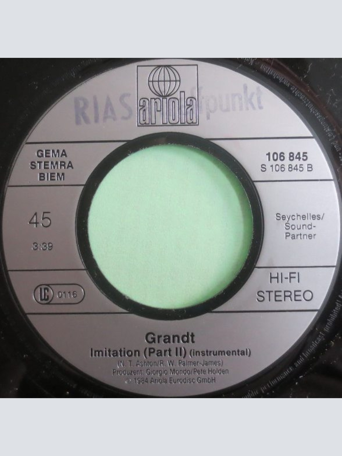 Vinyl / Grandt - Imitation