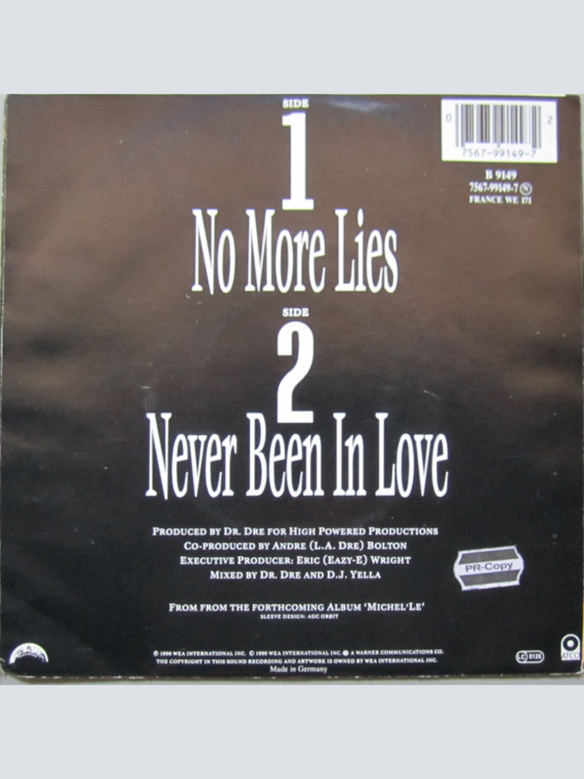 Vinyl / Michel'Le - No More Lies