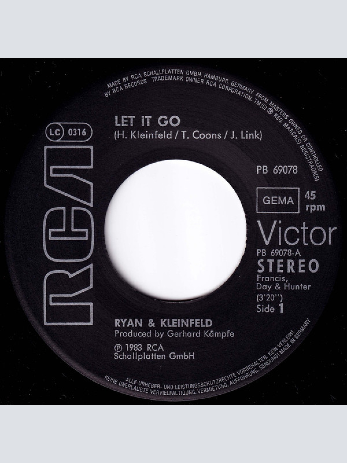 Vinyl / Ryan & Kleinfeld - Let It Go