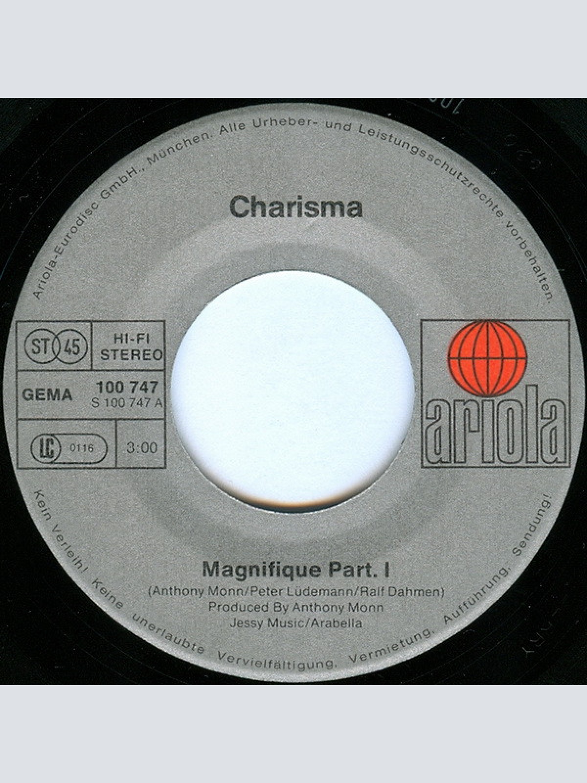 Vinyl / Charisma - Magnifique (Part 1 & 2)