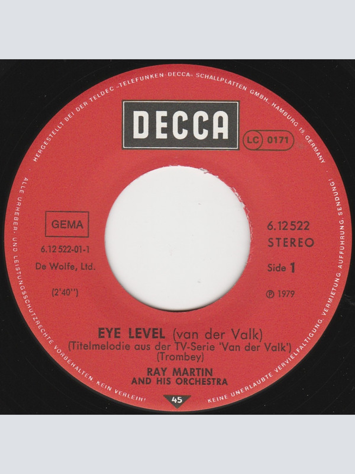 Vinyl / Ray Martin And His Orchestra - Van Der Valk / Der Chef