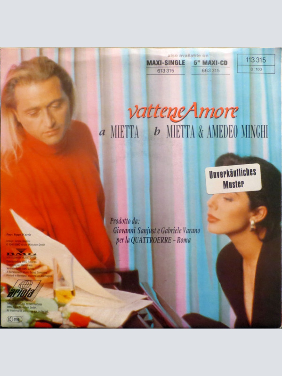 Vinyl / Mietta - Vattene Amore