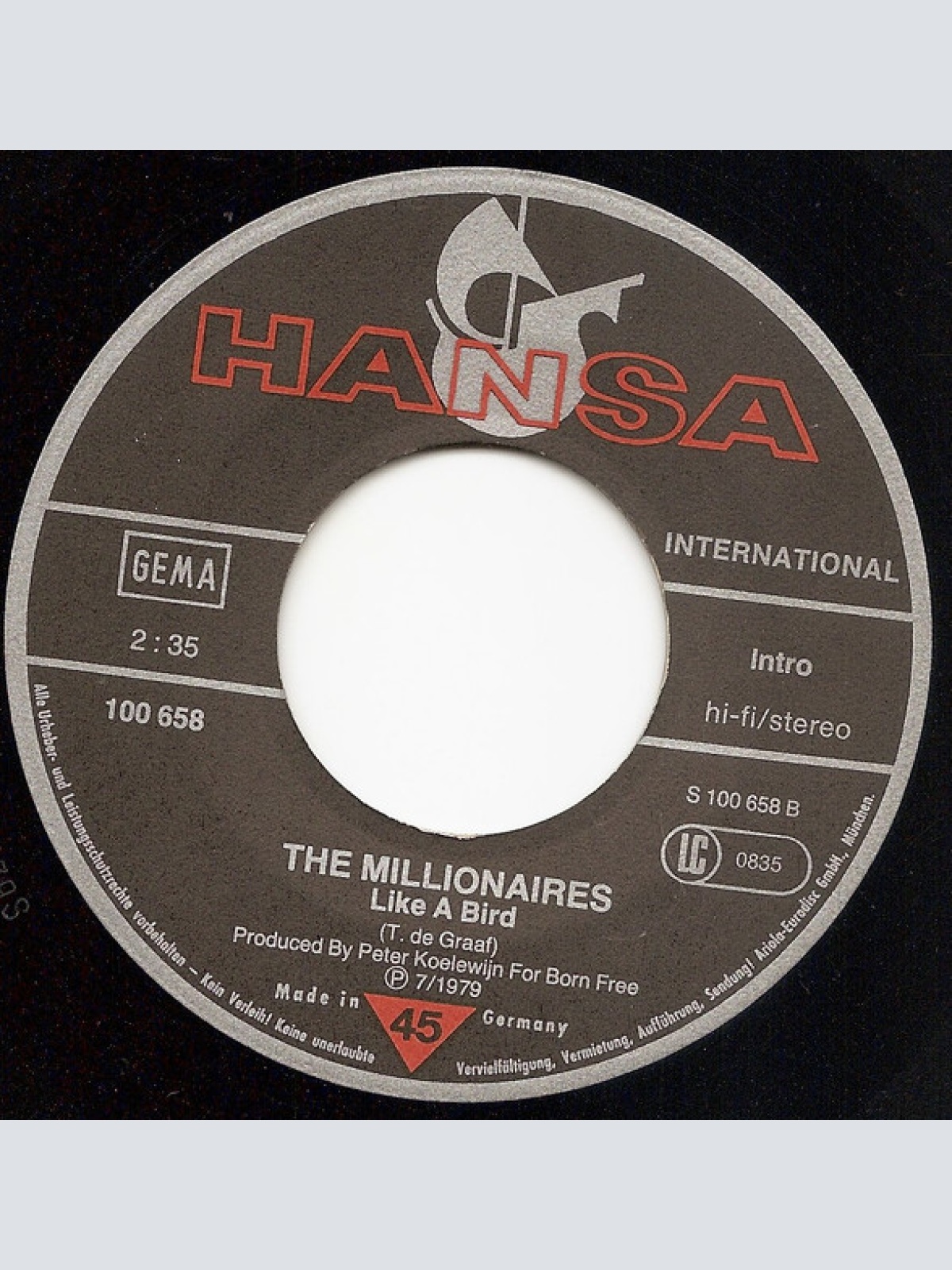 Vinyl / The Millionaires (2) - The Queen Of Santa Maria