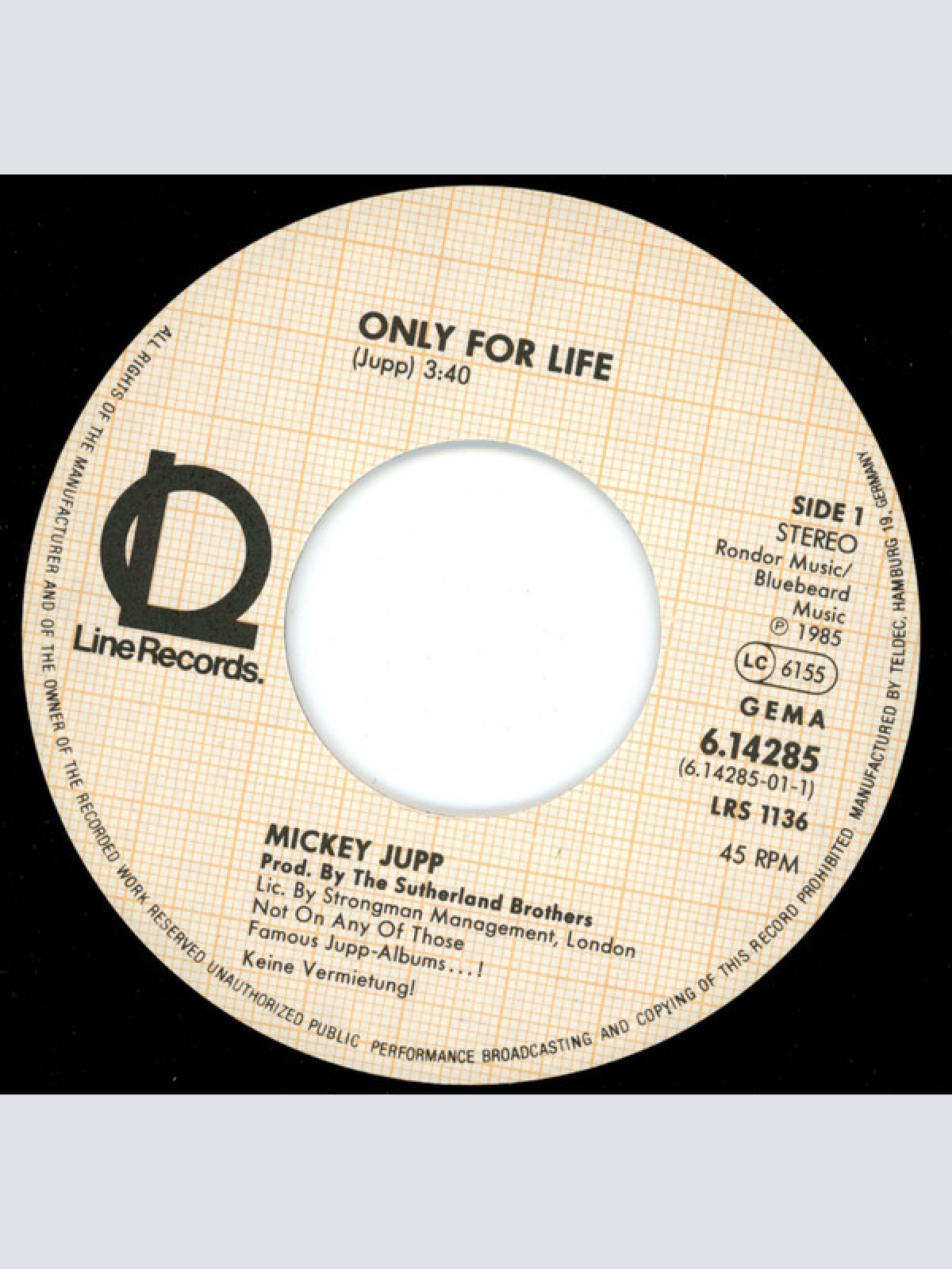 Vinyl / Mickey Jupp - Only For Life