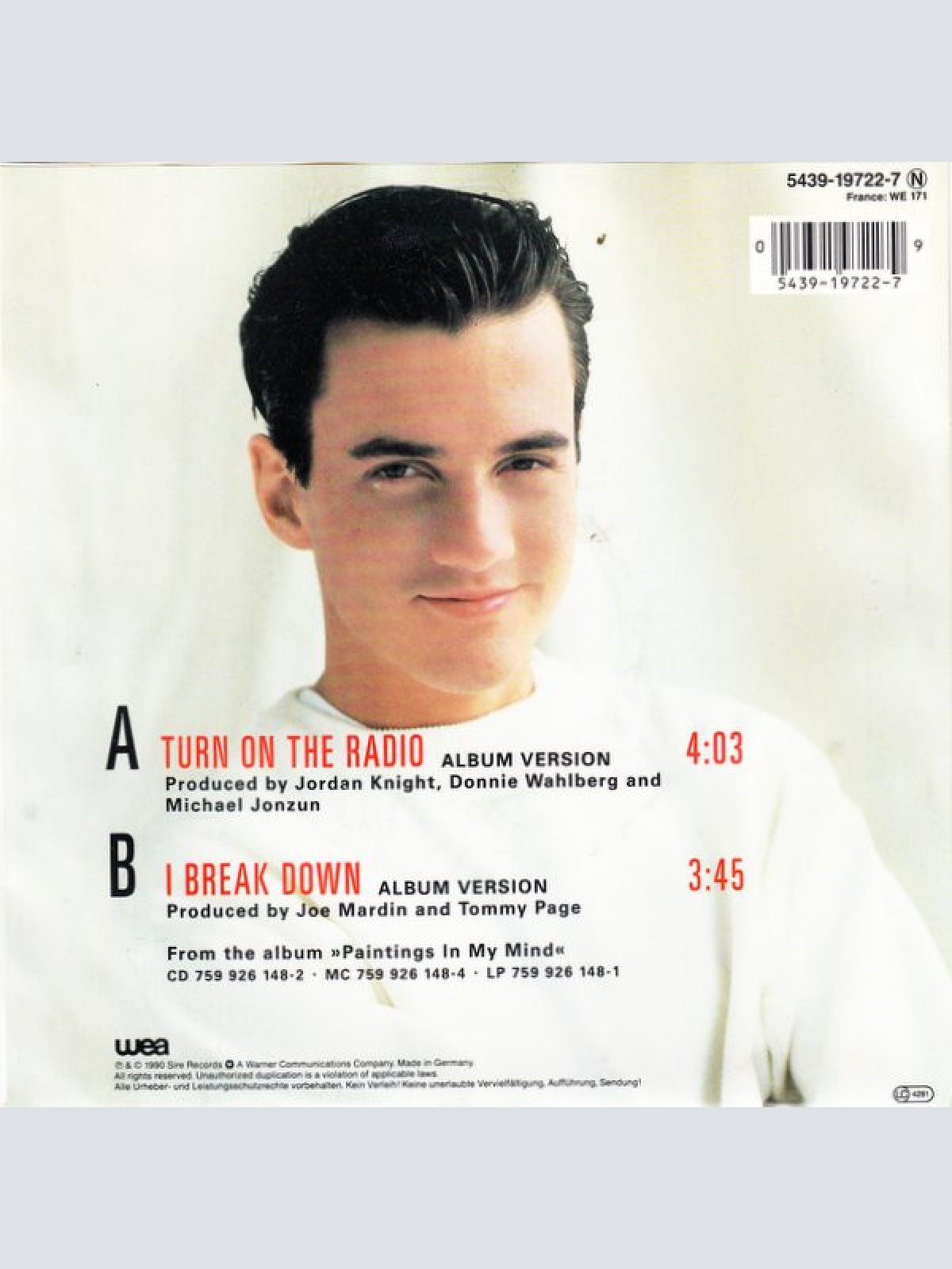 Vinyl / Tommy Page - Turn On The Radio