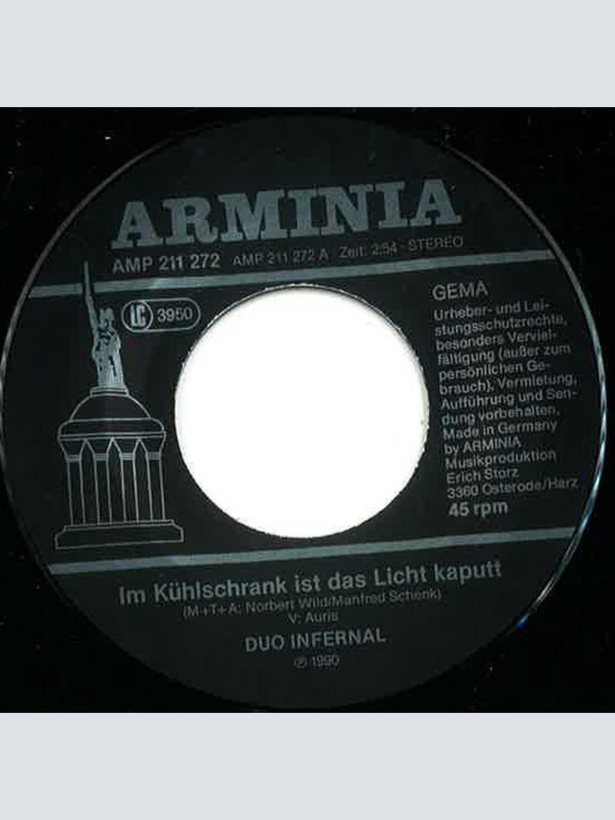 Vinyl / Duo Infernal - Im Kühlschrank Ist Das Licht Kaputt