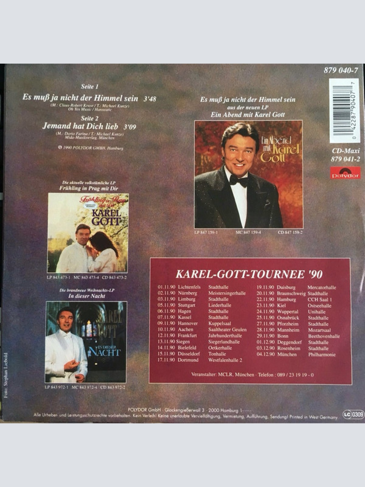 Vinyl / Karel Gott - Es Muss Ja Nicht Der Himmel Sein