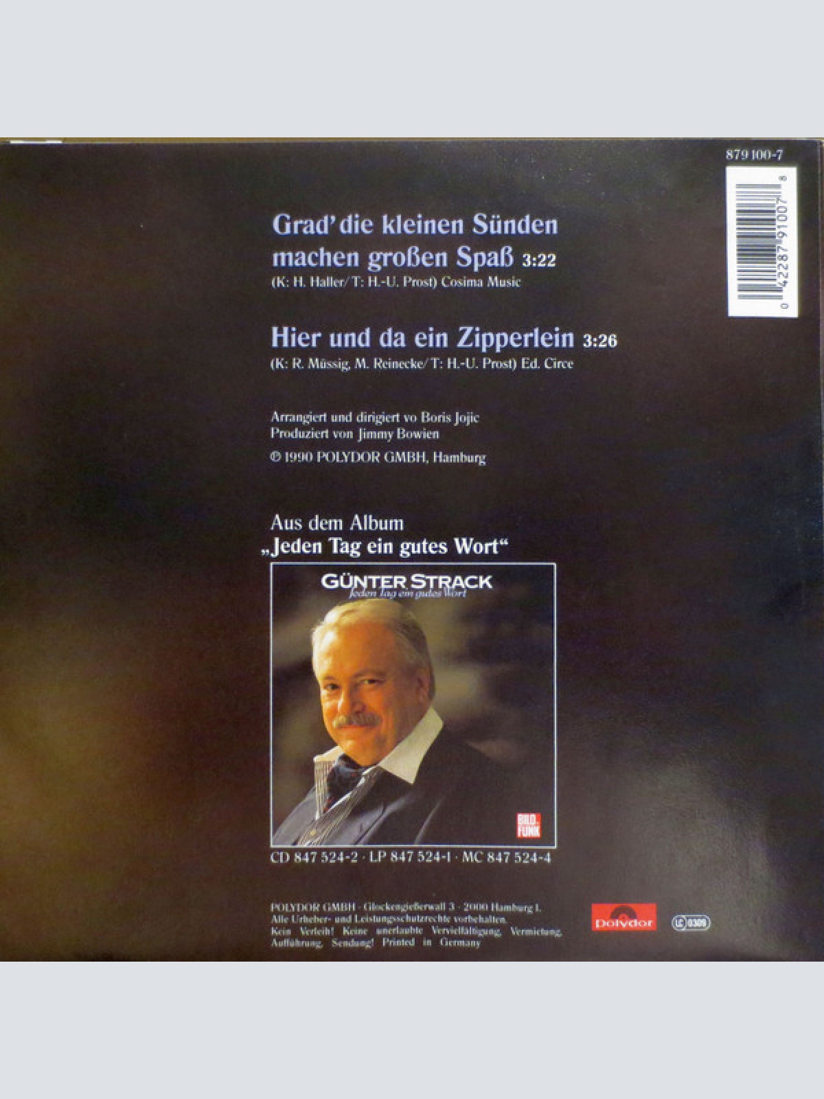 Vinyl / Günter Strack - Grad' Die Kleinen Sünden Machen Großen Spaß / Hier Und Da Ein Zipperlein