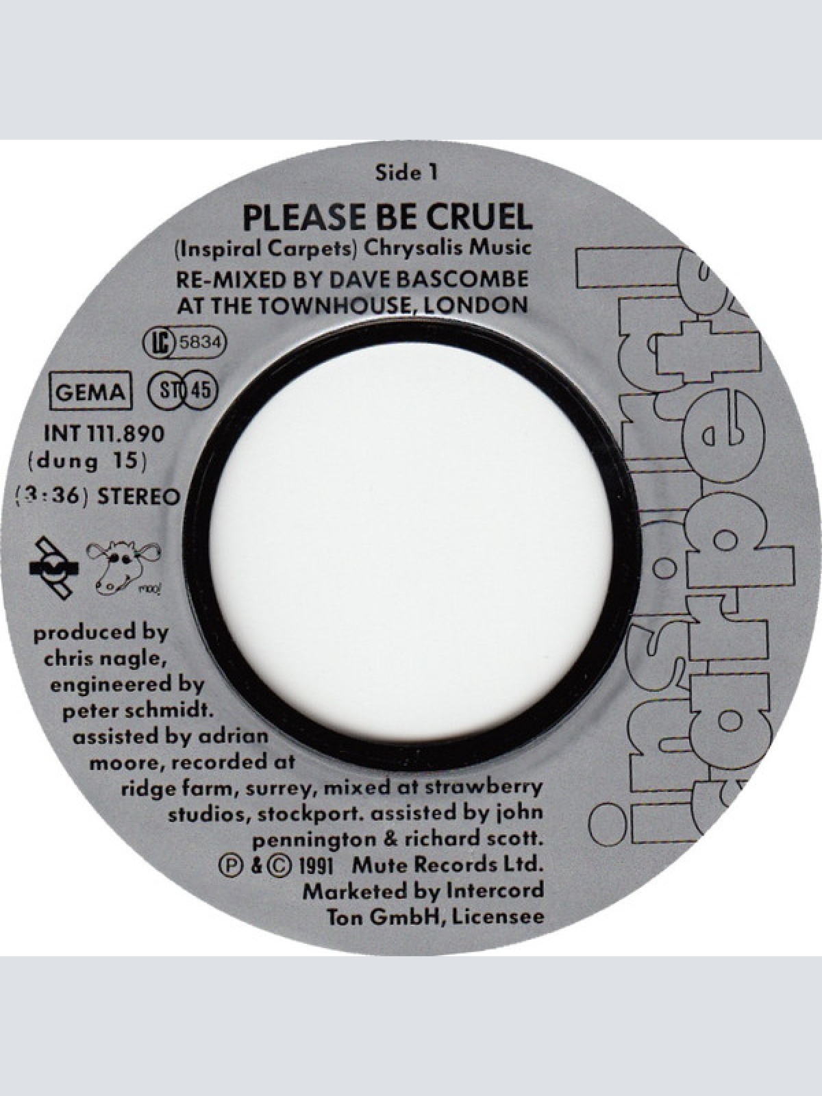 Vinyl / Inspiral Carpets - Please Be Cruel