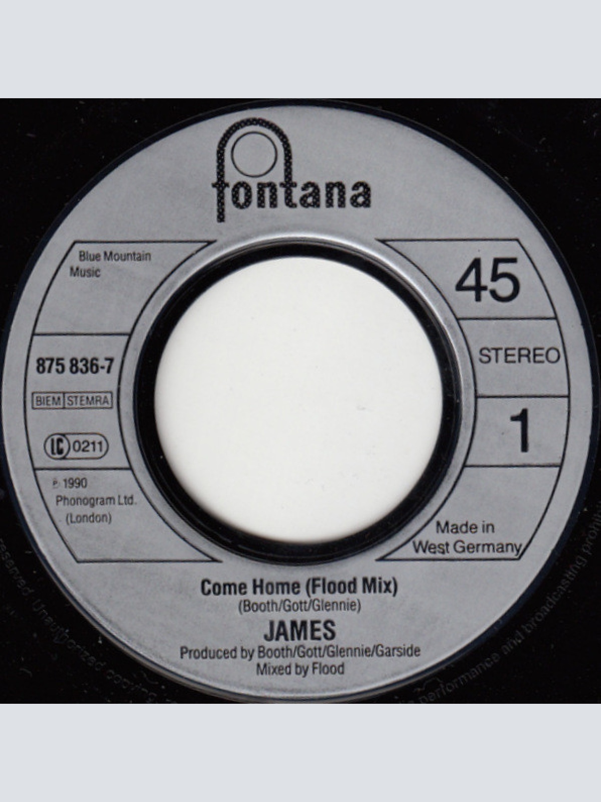 Vinyl / James - Come Home
