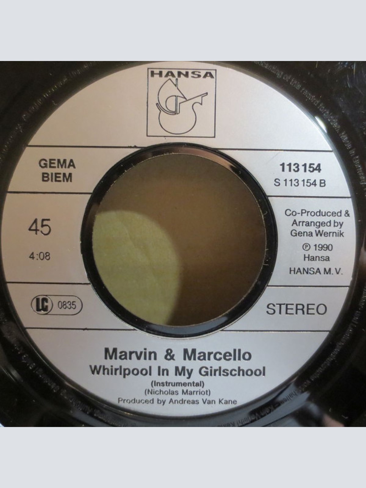 Vinyl / Marvin & Marcello - Whirlpool In My Girlschool