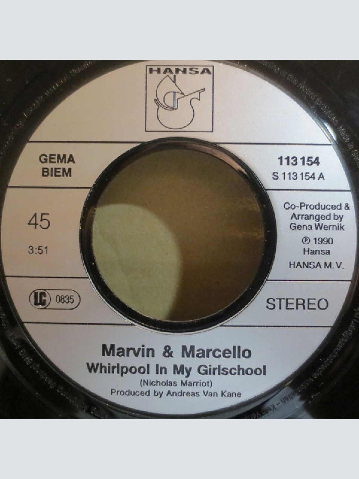 Vinyl / Marvin & Marcello - Whirlpool In My Girlschool