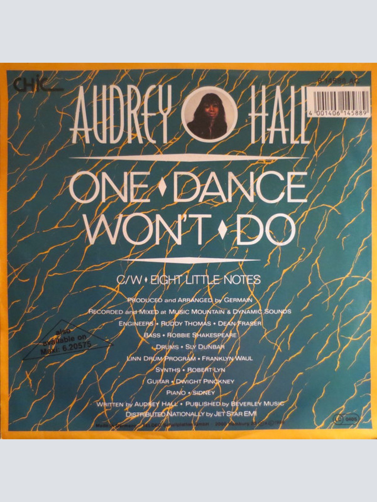 Vinyl / Audrey Hall - One Dance Won't Do
