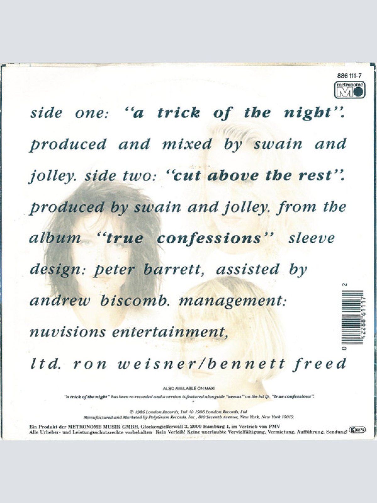 Vinyl / Bananarama - A Trick Of The Night