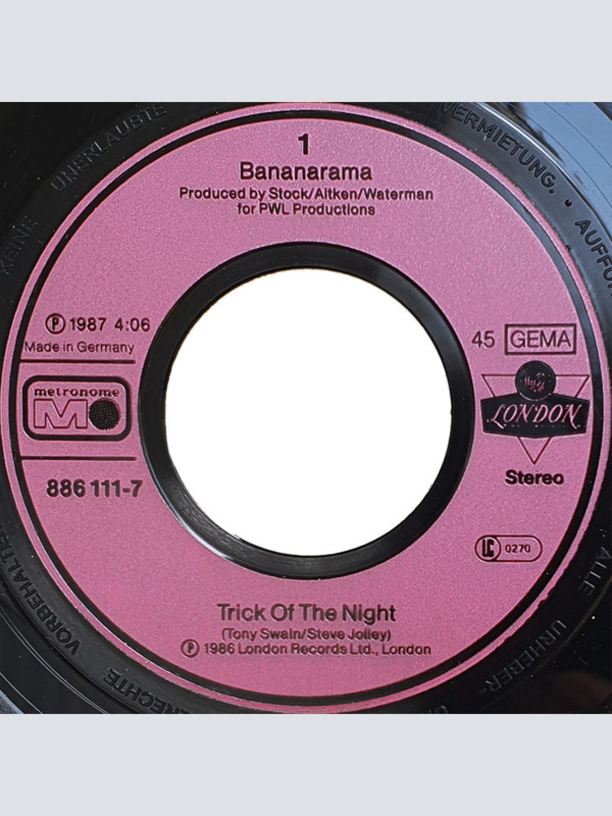 Vinyl / Bananarama - A Trick Of The Night