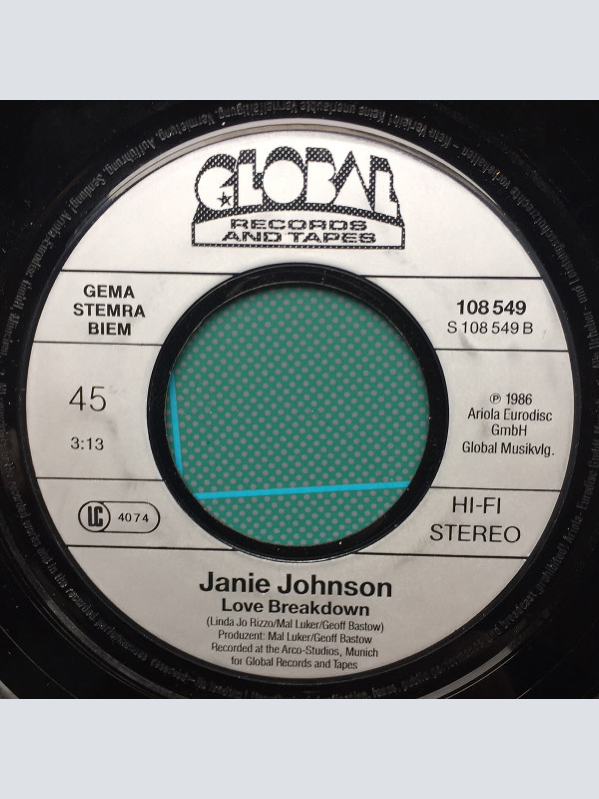 Vinyl / Janie Johnson - Love On The Line