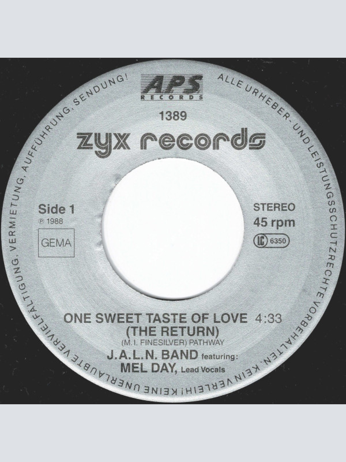 Vinyl / J.A.L.N. Band - One Sweet Taste Of Love