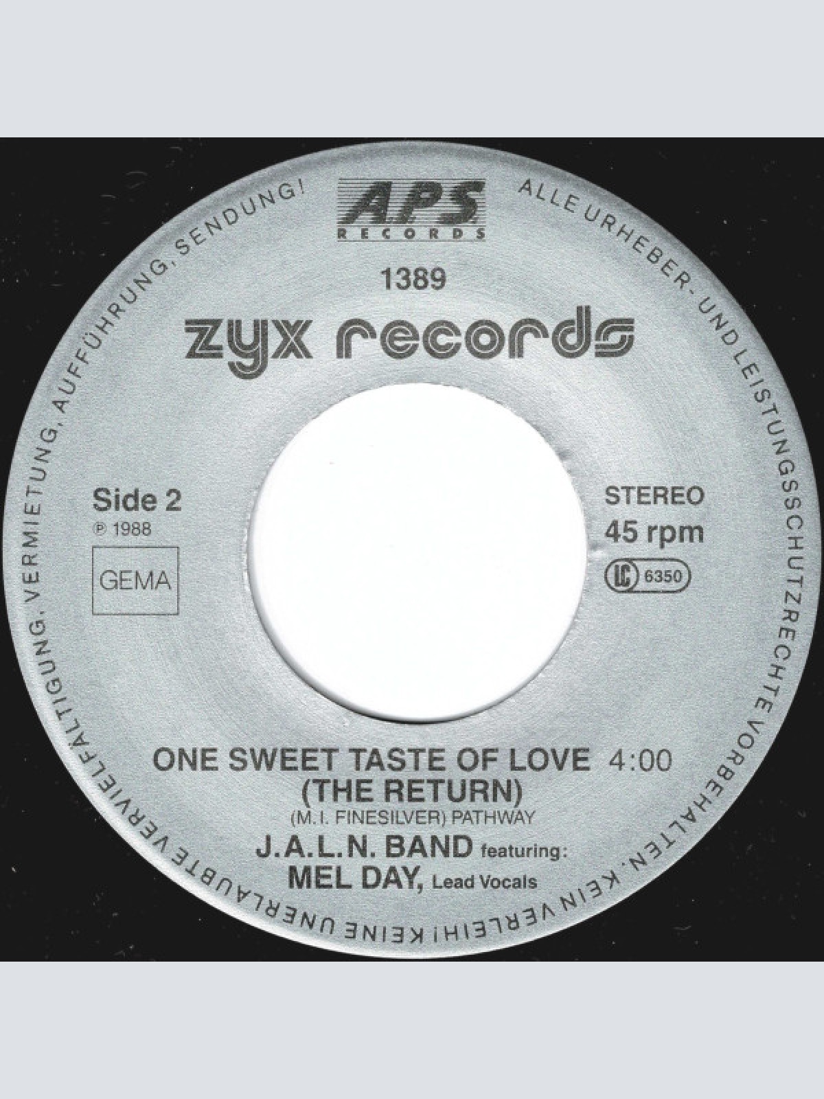 Vinyl / J.A.L.N. Band - One Sweet Taste Of Love