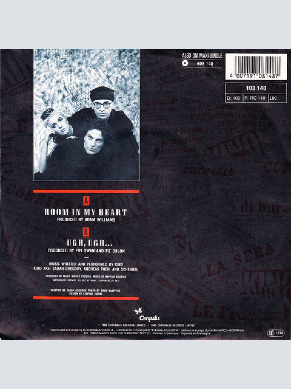 Vinyl / Kino (3) - Room In My Heart