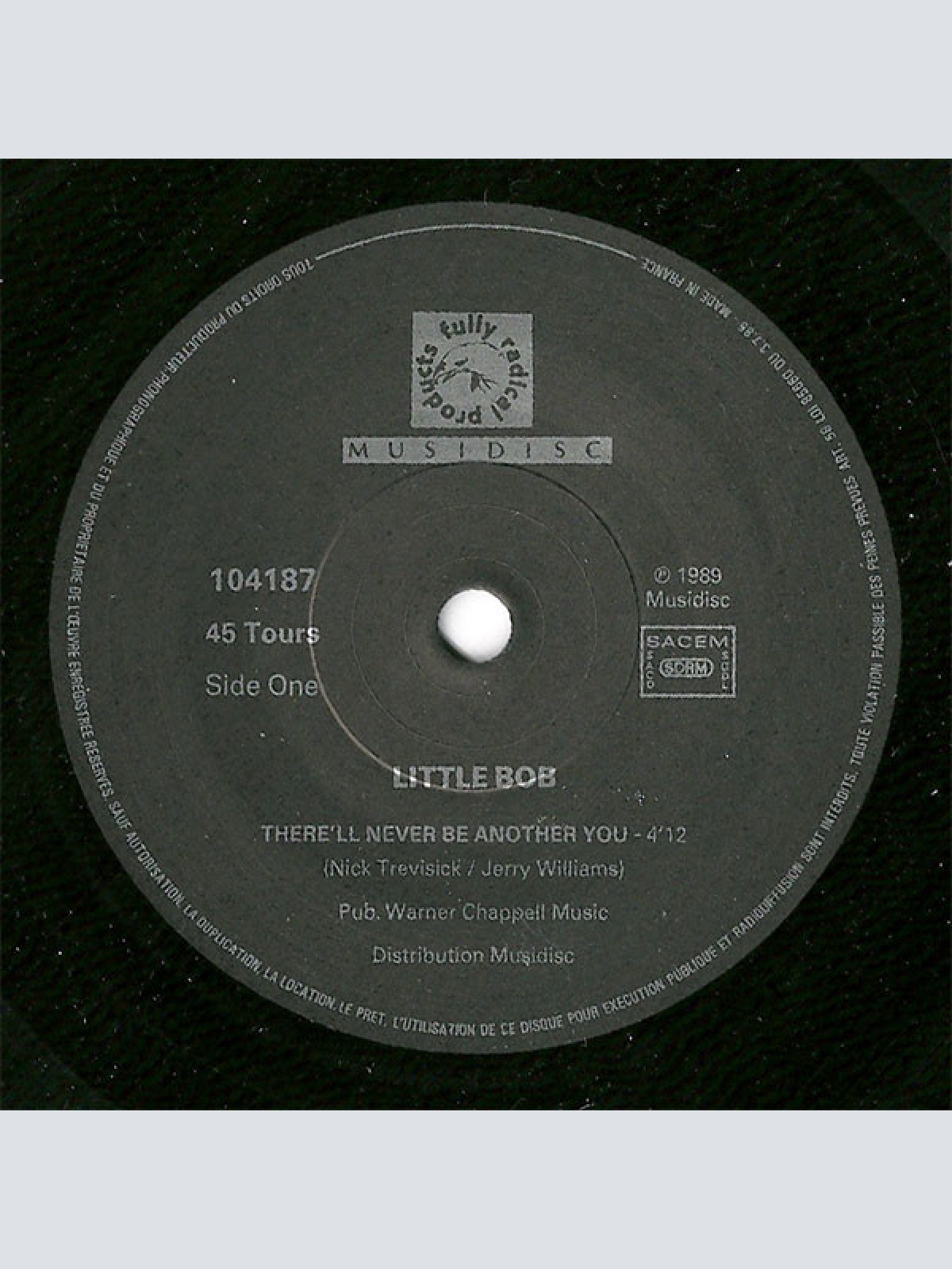 Vinyl / Little Bob - There'll Never Be Another You