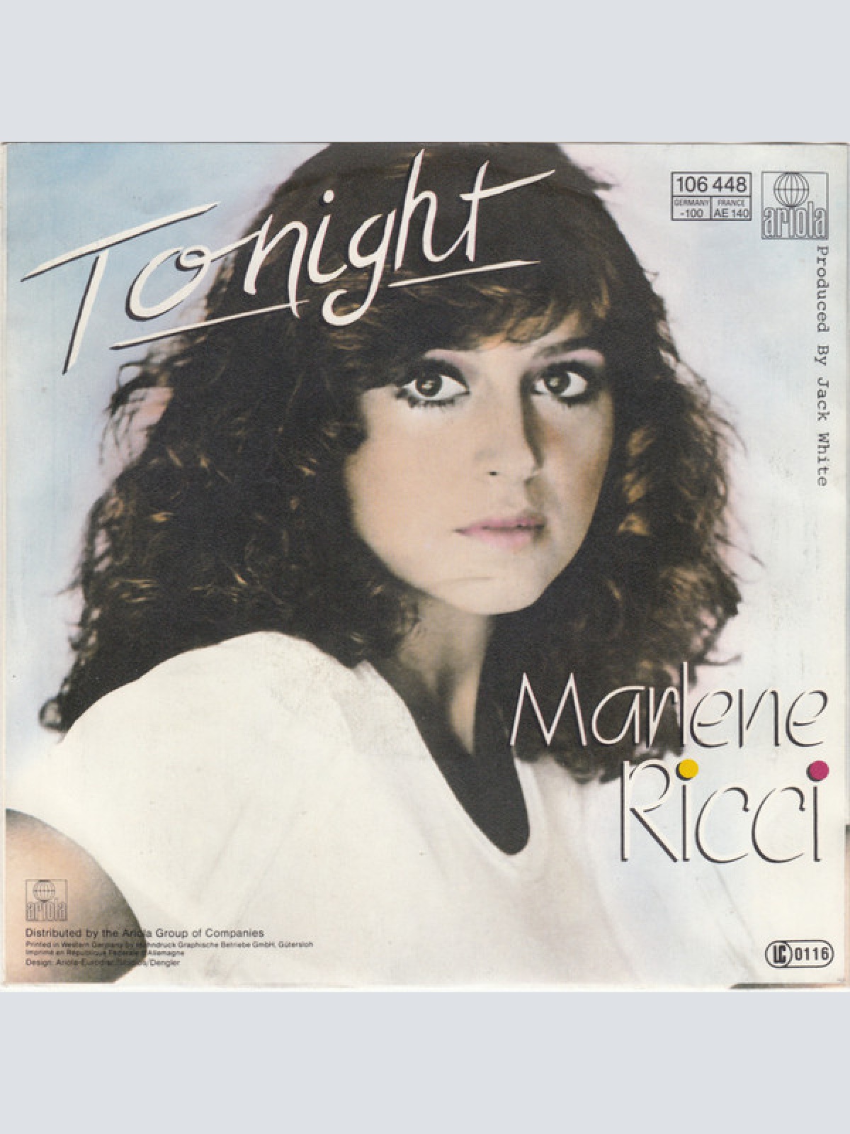 Vinyl / Marlene Ricci - Tonight