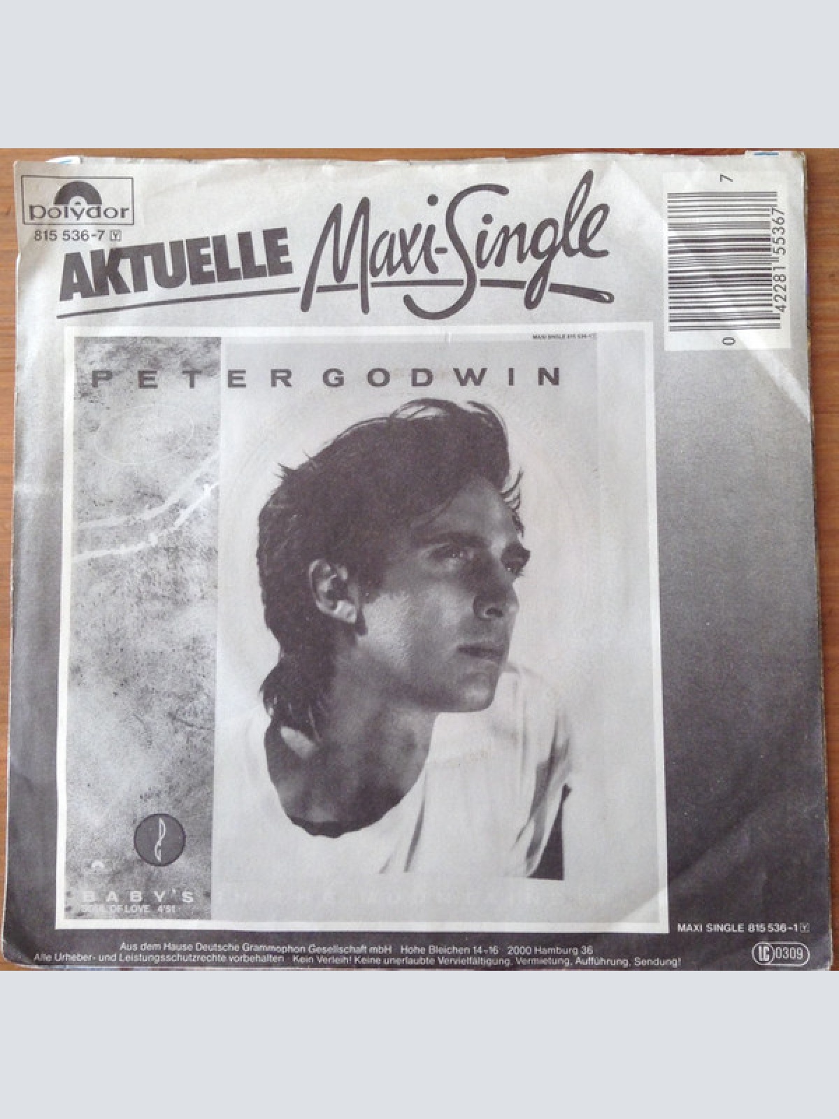 Vinyl / Peter Godwin - Baby's In The Mountains / Soul Of Love