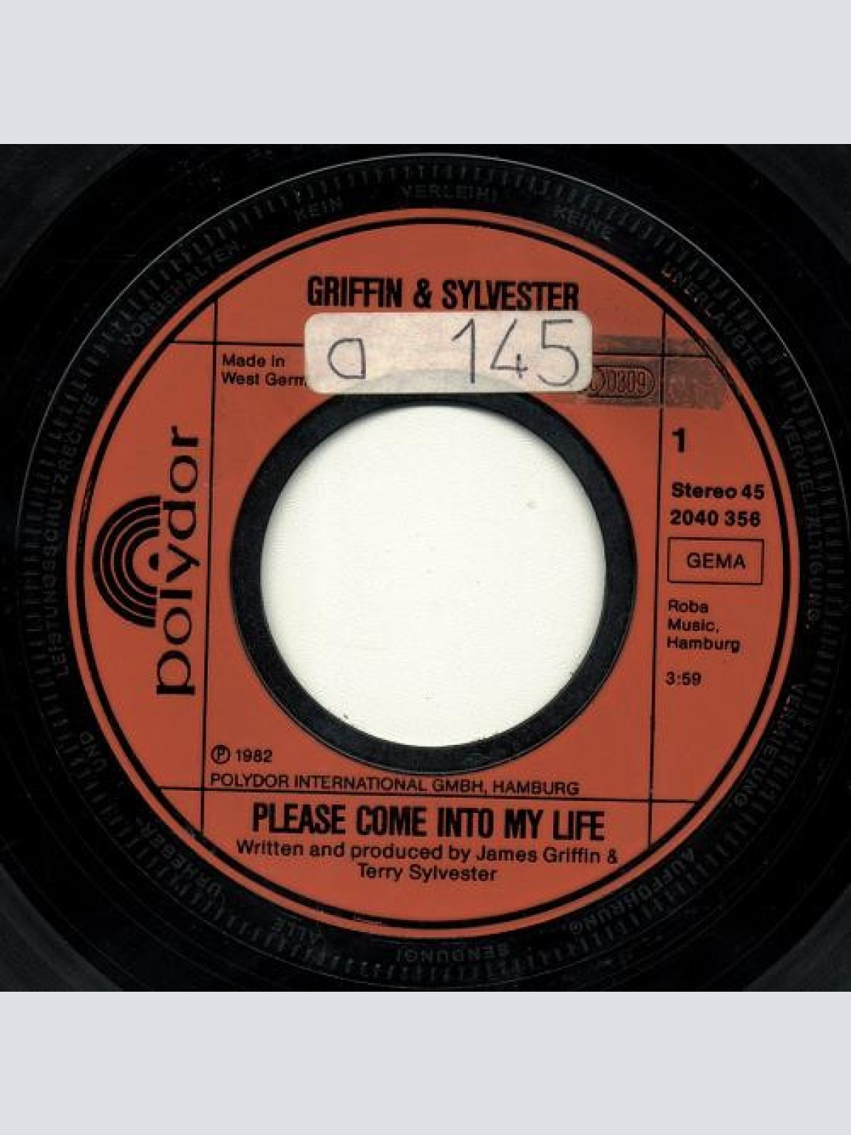 Vinyl / Griffin* & Sylvester* - Please Come Into My Life