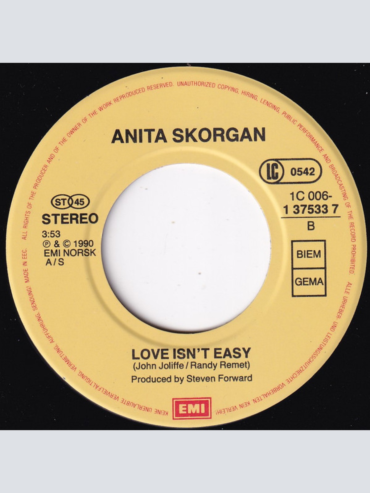 Vinyl / Anita Skorgan - Proud To Be Your Lover