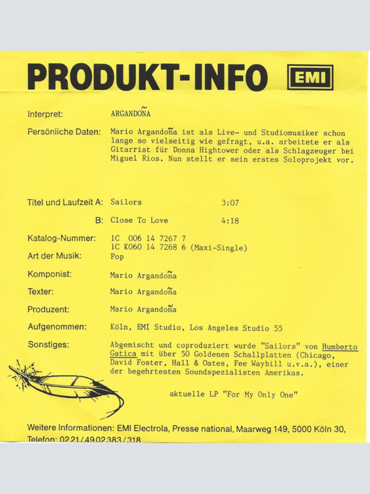 Vinyl / Argandoña* - Sailors