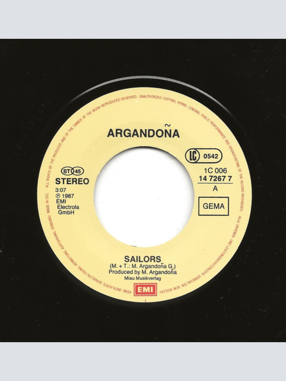 Vinyl / Argandoña* - Sailors