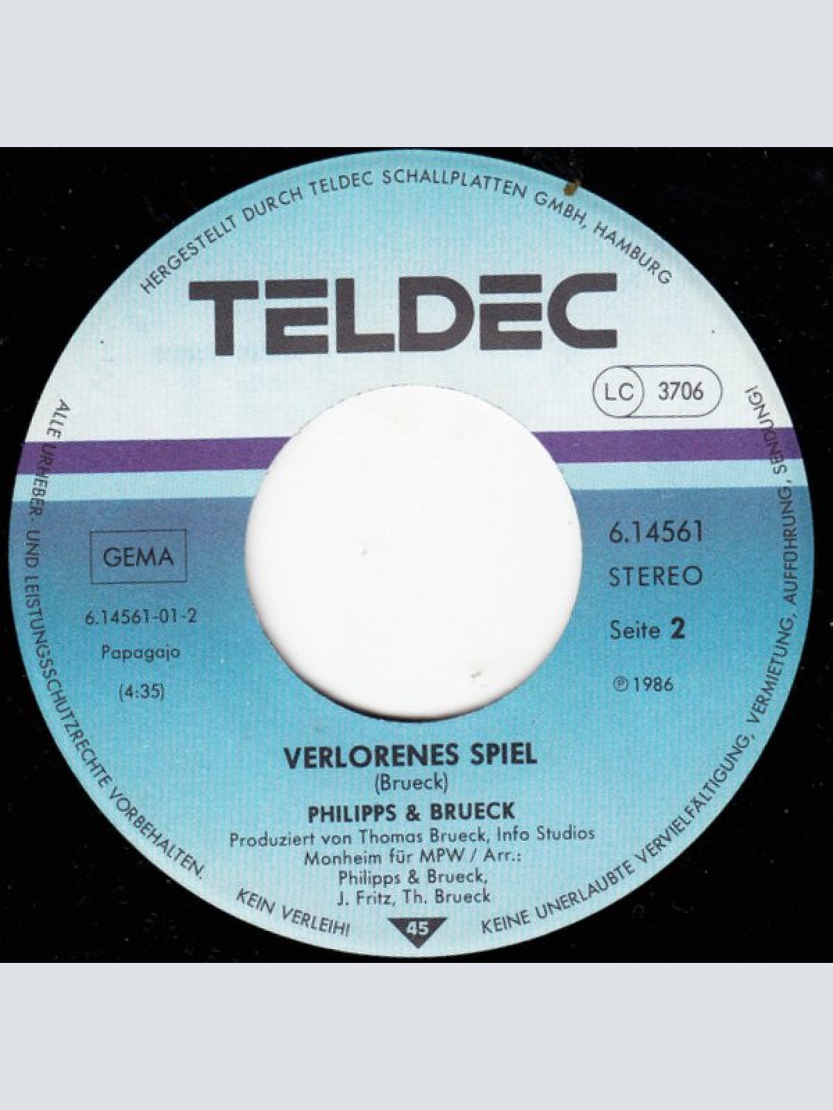 Vinyl / Philipps & Brueck - Rastlos