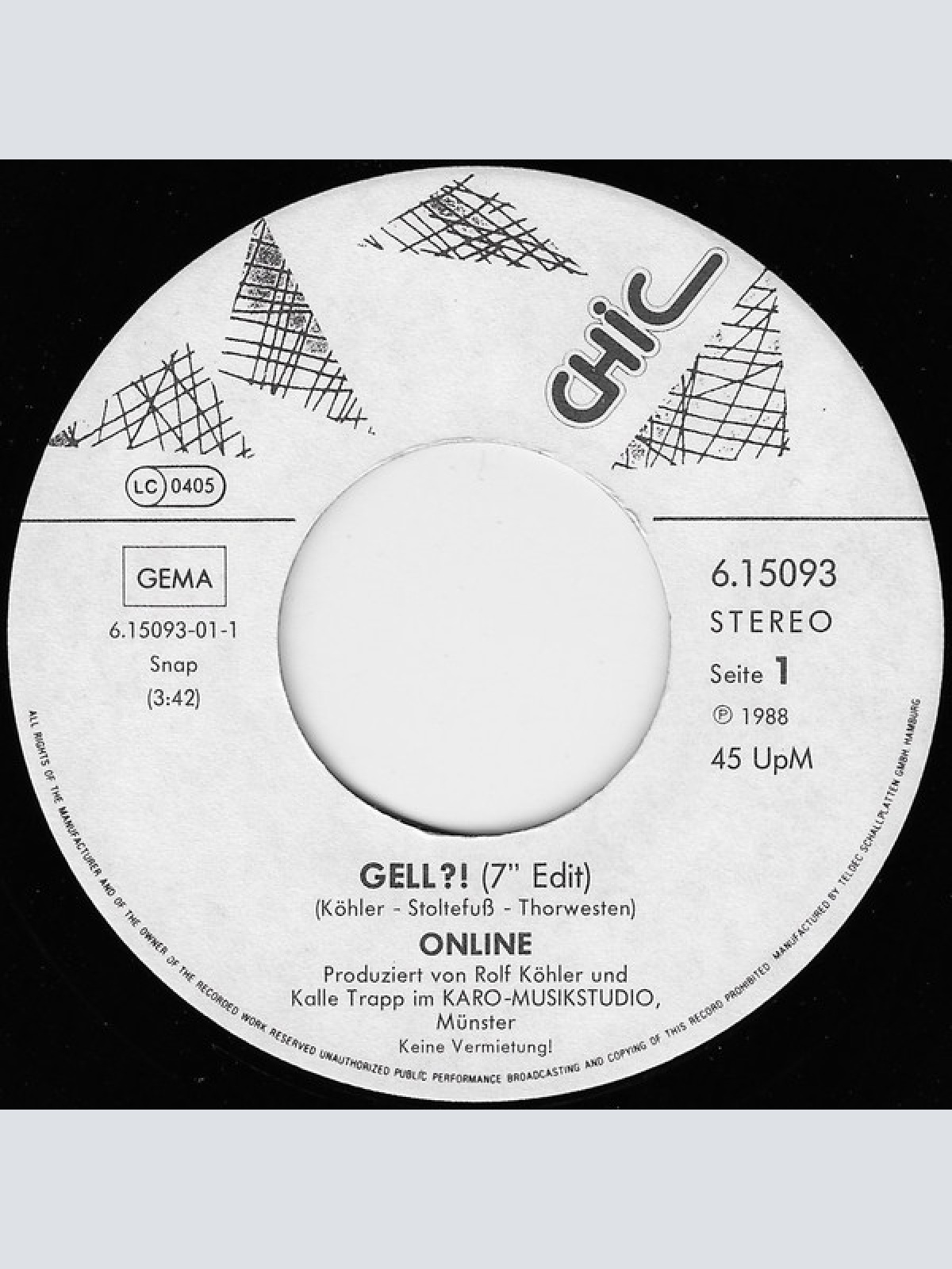 Vinyl / On Line (3) - Gell?!