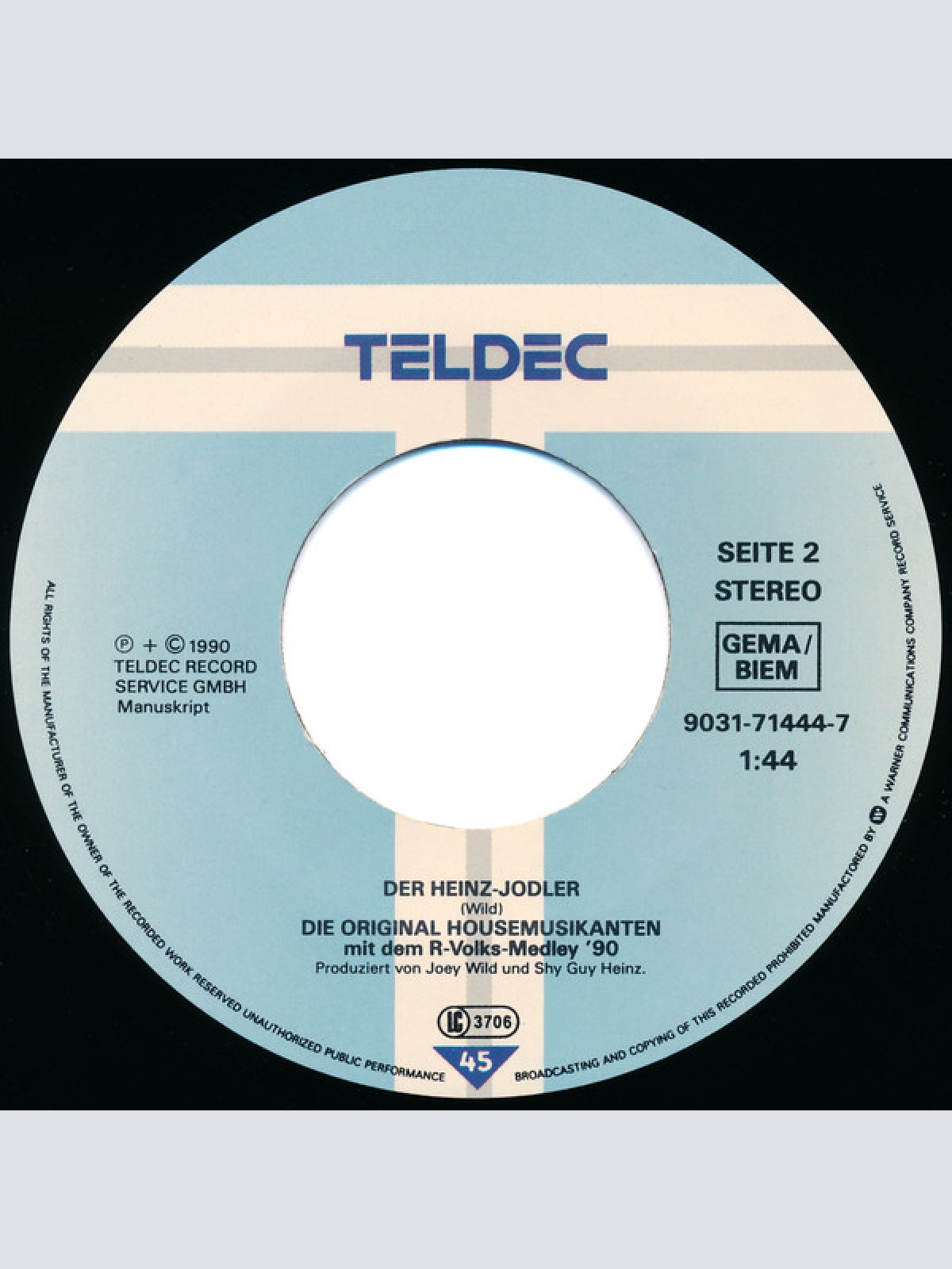 Vinyl / Die Original Housemusikanten - Die Original Housemusikanten Mit Dem R-Volks-Medley '90