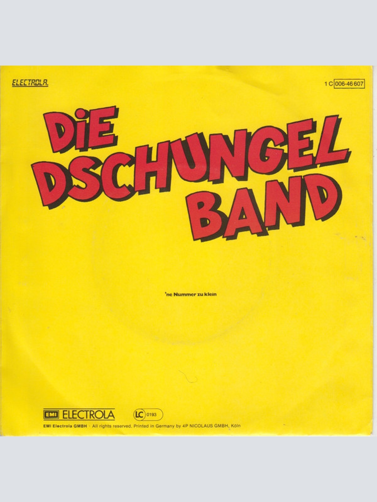 Vinyl / Die Dschungelband - Spiel Mal Was Von Den Beatles