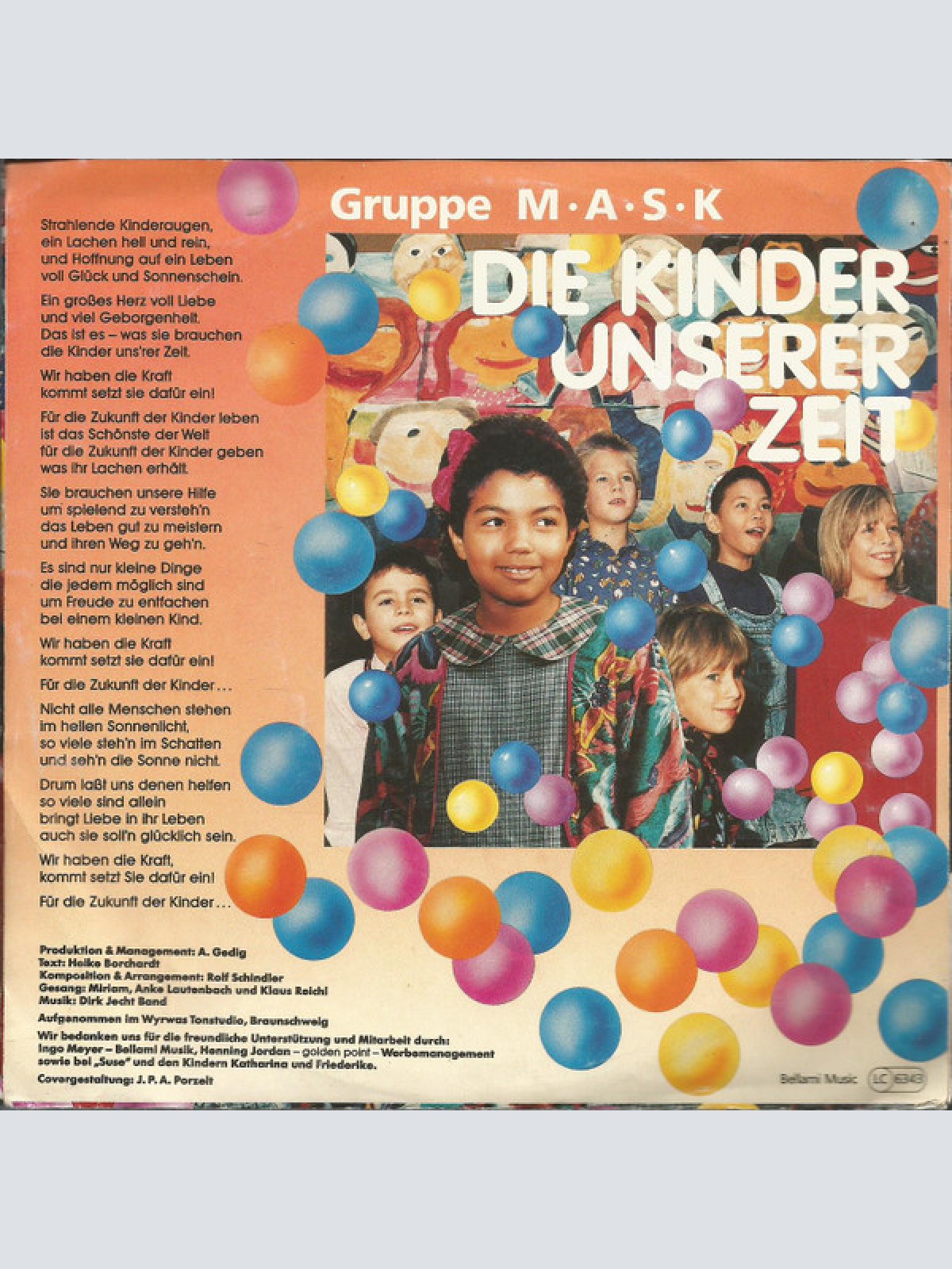 Vinyl / Gruppe M•A•S•K - Die Kinder Unserer Zeit