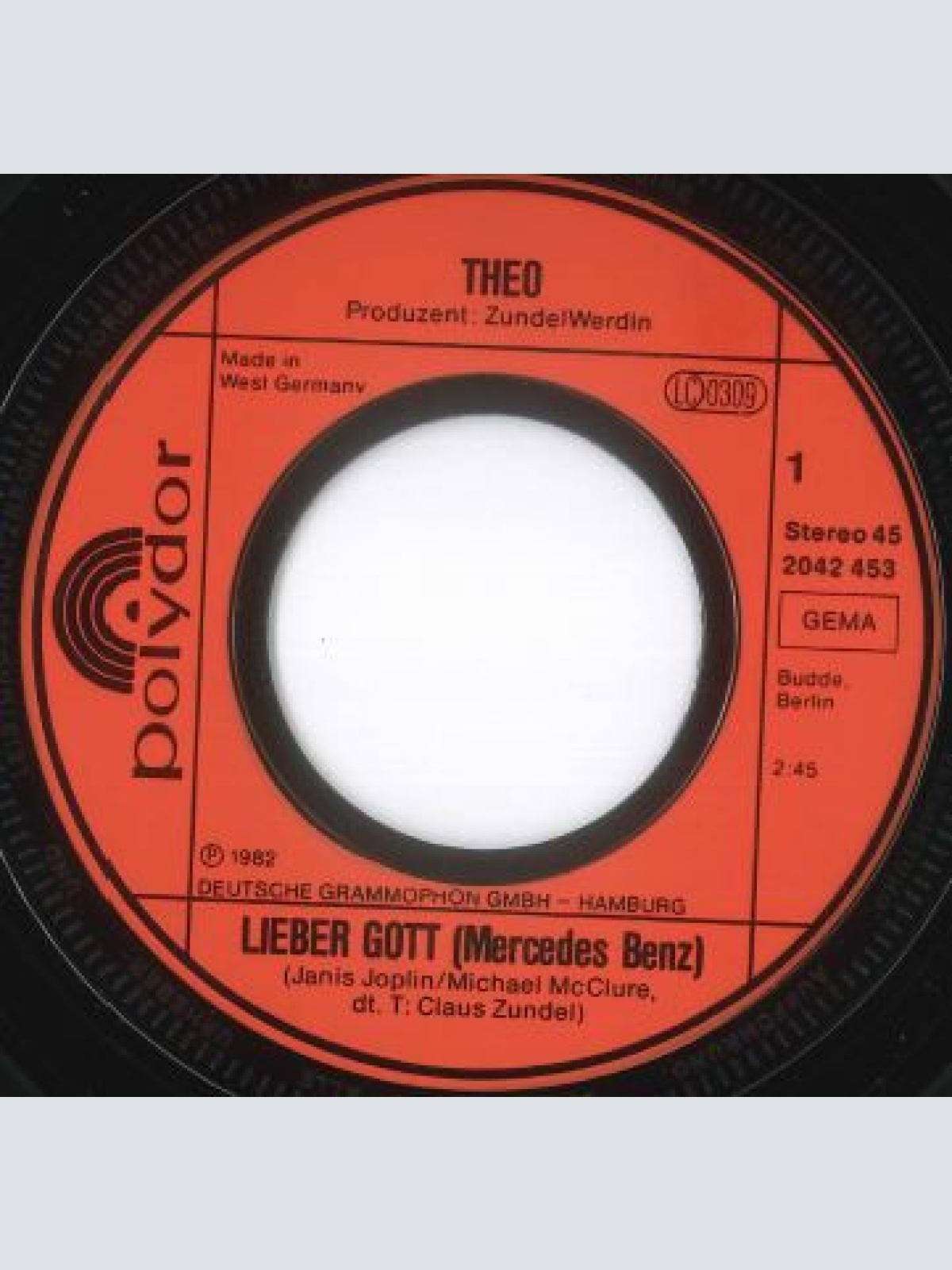 Vinyl / Theo* - Lieber Gott (Mercedes Benz)