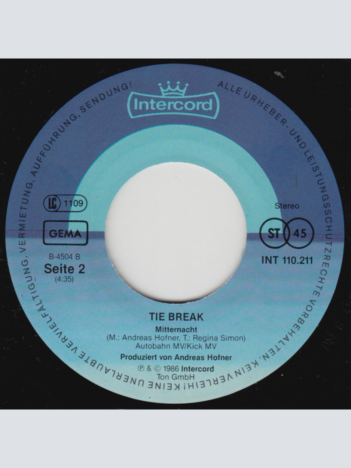 Vinyl / Tie Break (2) - Kopf Oder Zahl