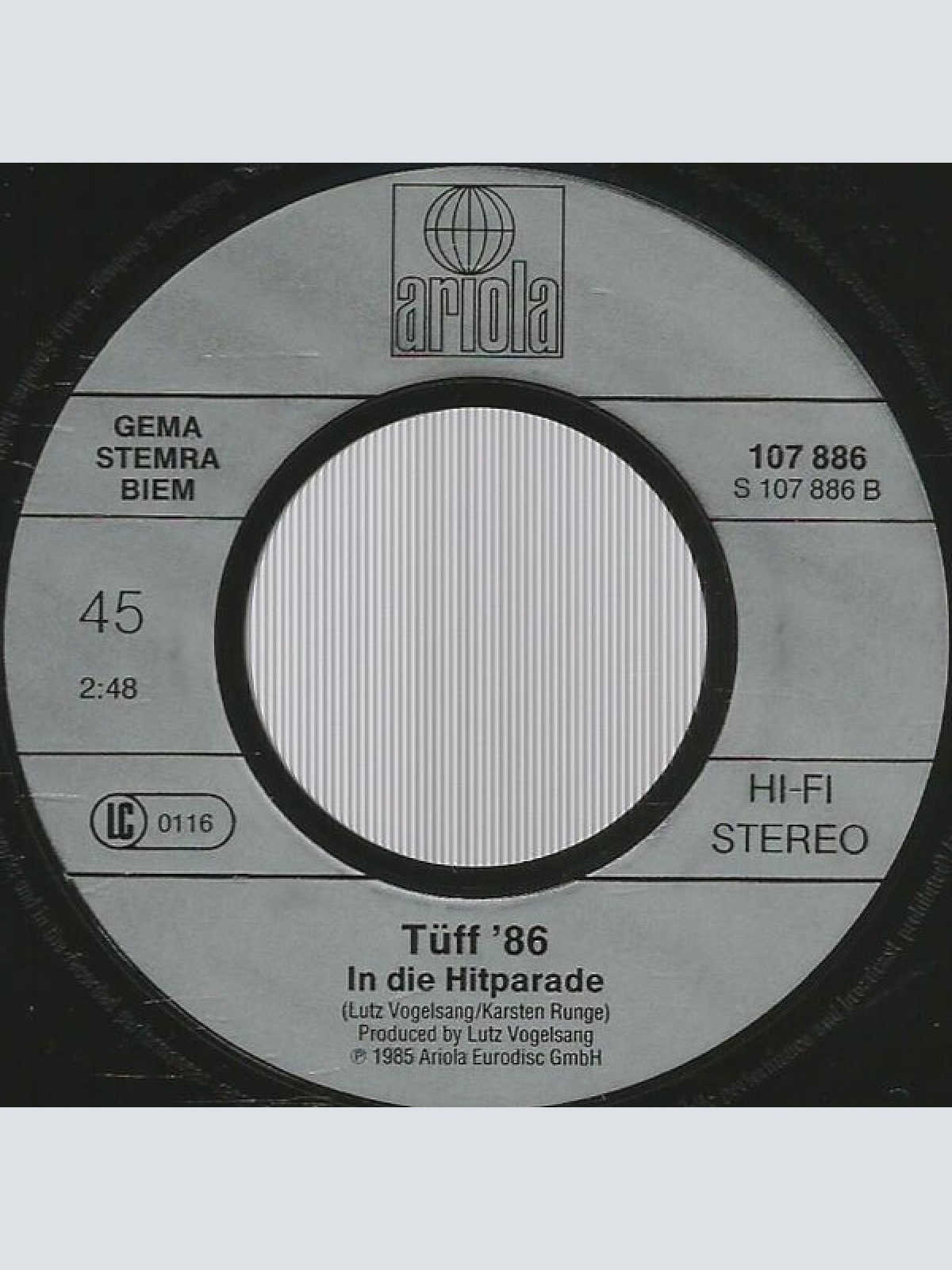 Vinyl / Tüff 86 - Blaulicht Tütata