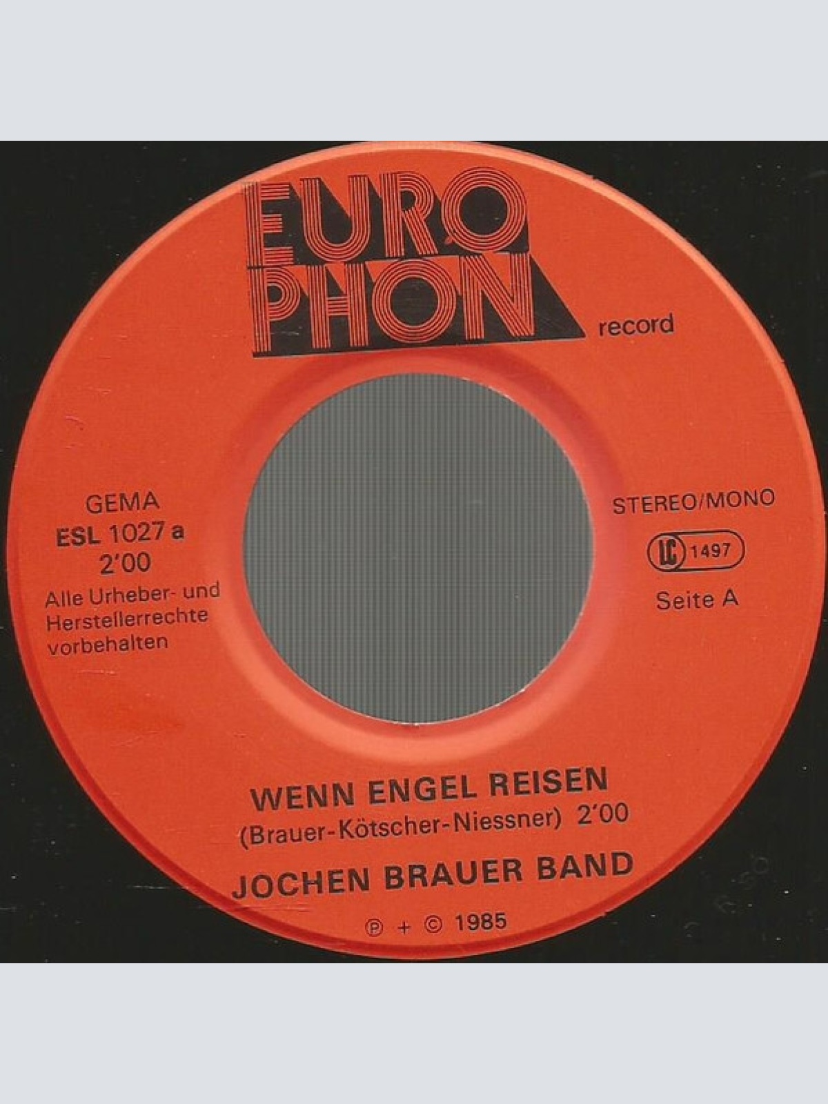 Vinyl / Jochen Brauer Band - Wenn Engel Reisen