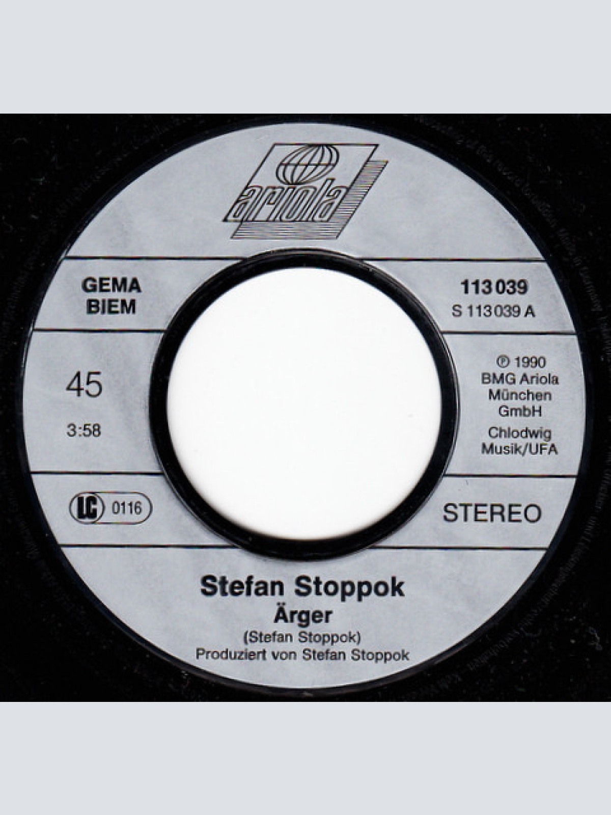 Vinyl / Stoppok - Ärger (Du Kannst Mich)