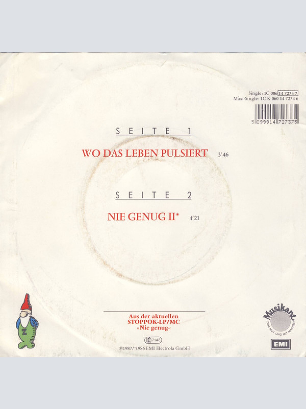 Vinyl / Stoppok - Wo Das Leben Pulsiert (Hart-Chor-Mix)