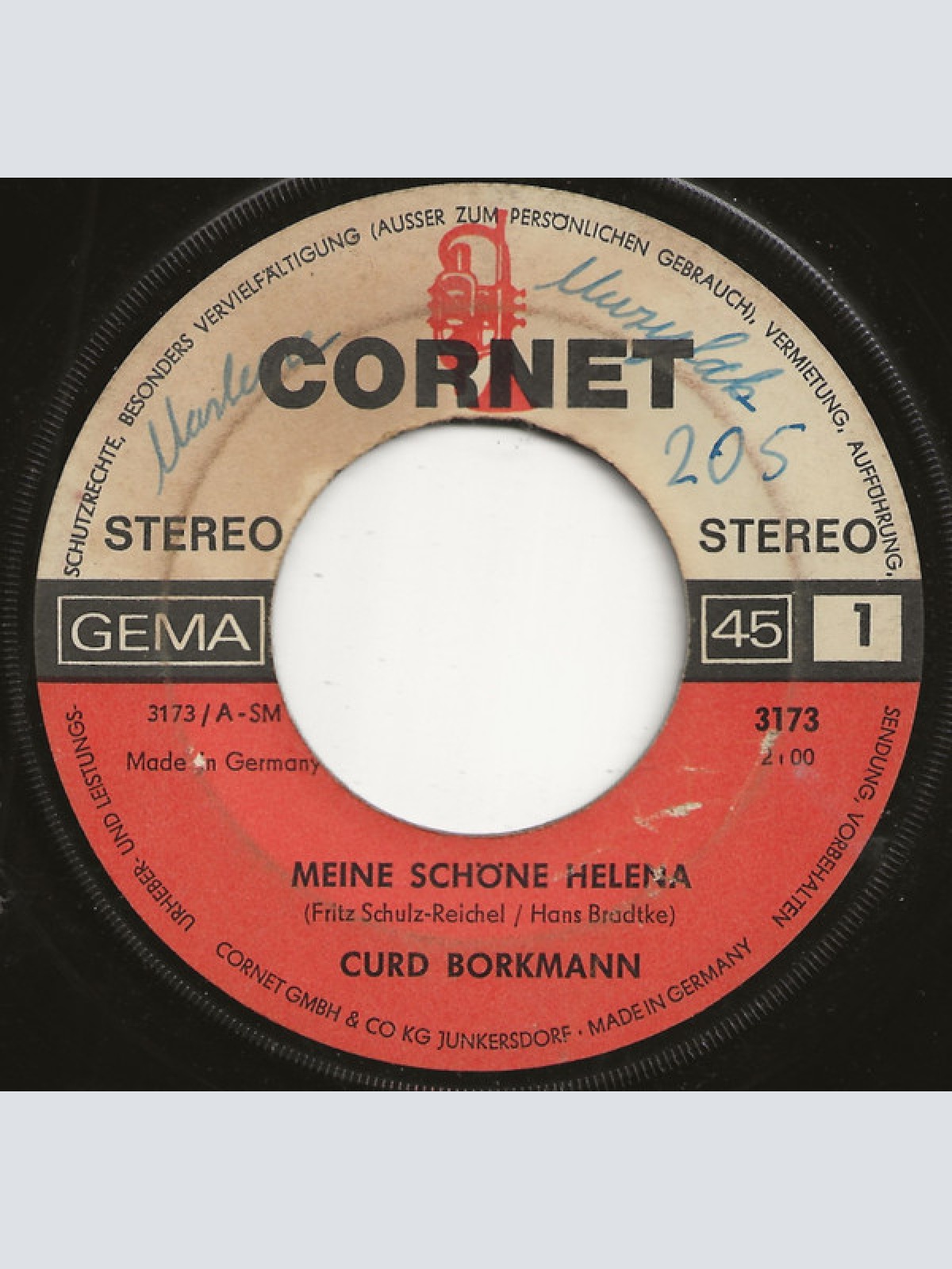 Vinyl / Curd Borkmann - Meine Schöne Helena